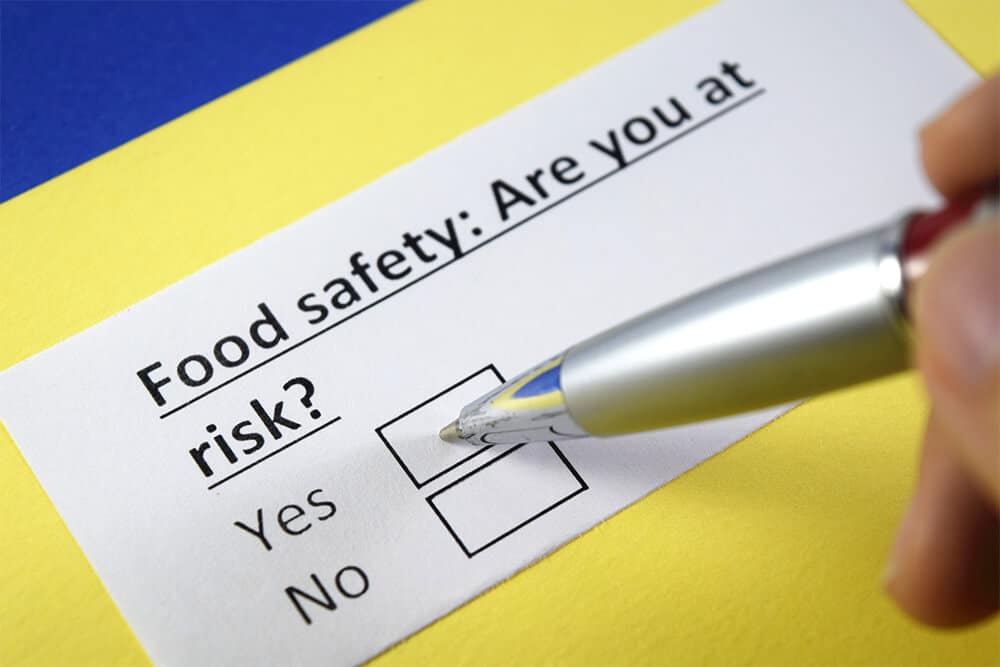 "Food Safety: Are you at risk?" Form